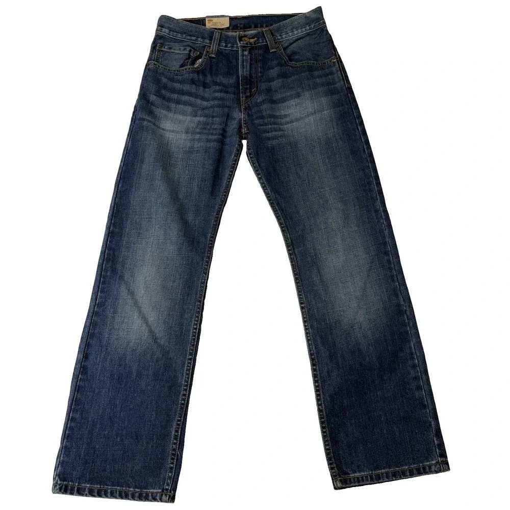 NWT Levi's 505 Regular Fit Straight Jeans Blue Denim Medium Wash Classic 28x28